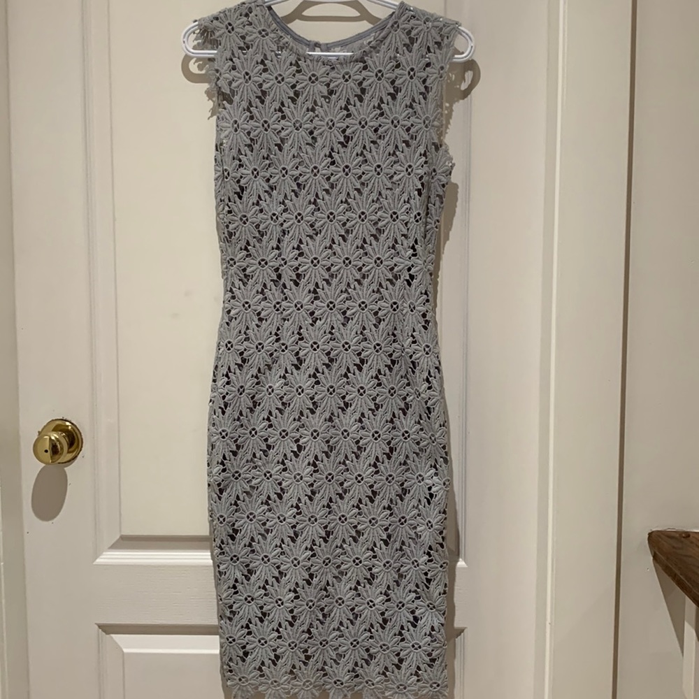 Paper dolls London grey lace flower dress
